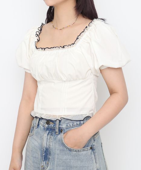 パフスリーブブラウス[商品：PN26SS-084] - PUNYUS Online Store