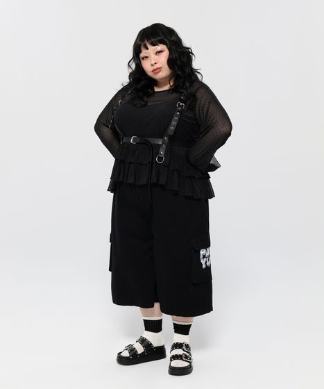 キャミセットドットフリルシアートップス[商品：PN26SS-087] - PUNYUS