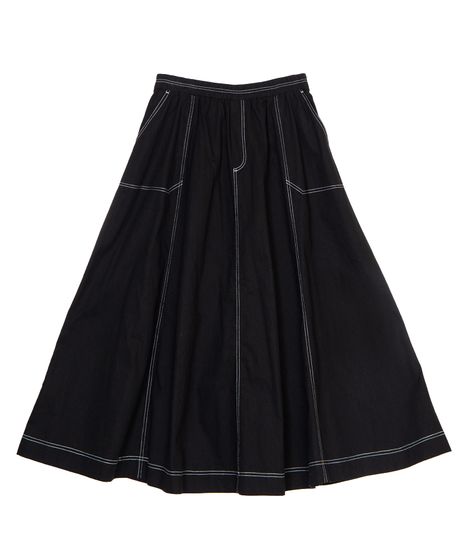 ステッチフレアロングスカート[商品：PN26SSR-005] - PUNYUS Online