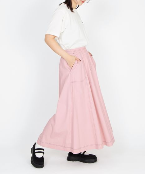 新品未使用♪Herlipto ピンク ロングスカート アシンメトリー フレア M スカート ドレープを楽しむフレアロングスカート : ZOZOTOWN Yahoo!店