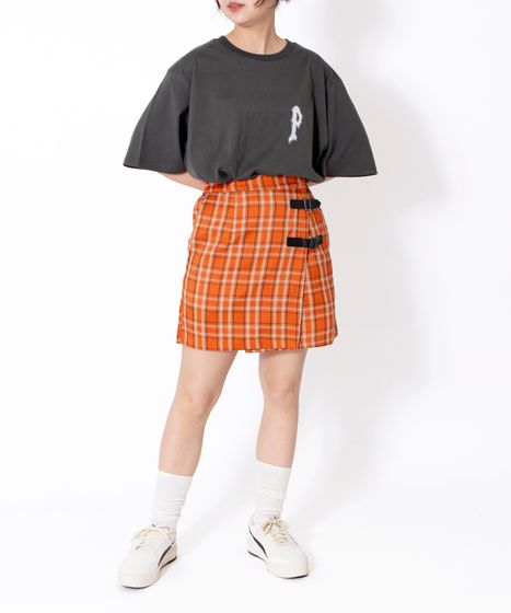 TYPESERVICE 迷彩スカート musinsa チェック柄ラップミニスカート[商品：PN26SSR-006] - PUNYUS Online