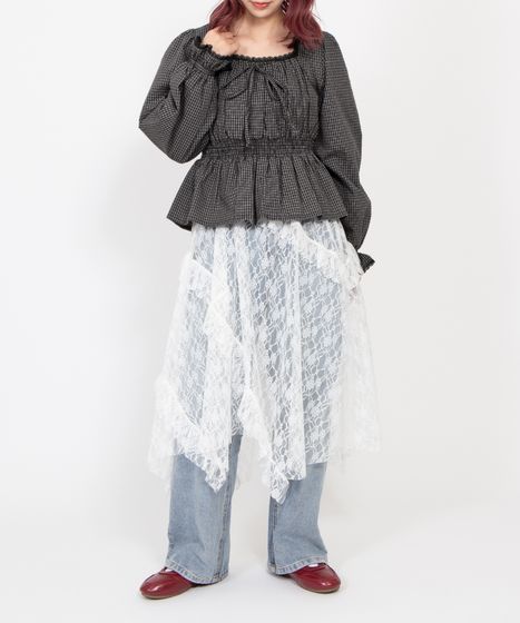 【美品】FORME パフスリーブブラウス 東原亜希 FORME 2025 SPRING PUFF SLEEVE BLOUSE
