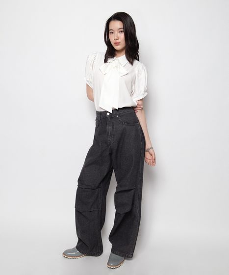 ニータックデニムバギーパンツ[商品：PN26T-002] - PUNYUS Online