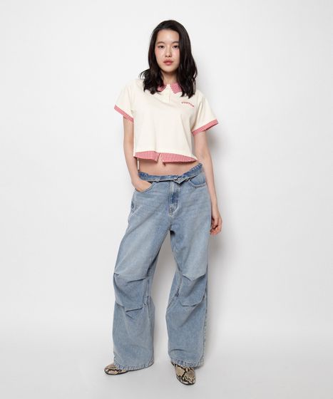 ニータックデニムバギーパンツ[商品：PN26T-002] - PUNYUS Online