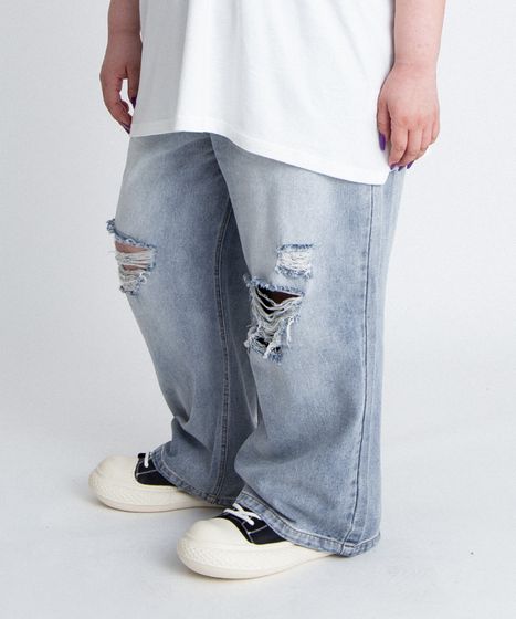 ダメージレギュラーデニムパンツ[商品：PN26T-003] - PUNYUS Online
