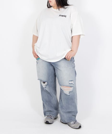 ダメージレギュラーデニムパンツ[商品：PN26T-003] - PUNYUS Online