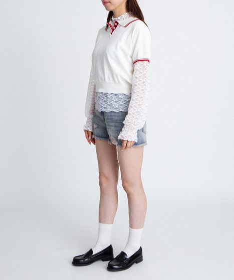 ダメージデニムショートパンツ[商品：PN26T-007] - PUNYUS Online