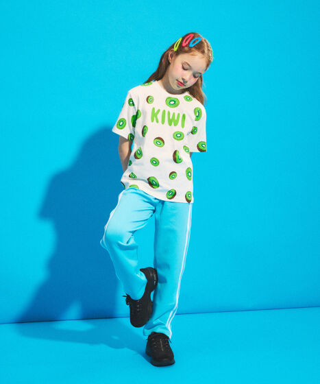 キッズフード総柄Tシャツ[商品：PNK24SS-001] - PUNYUS Online Store