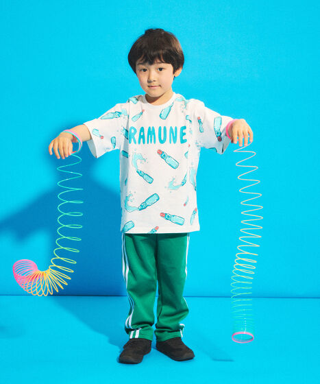 キッズフード総柄Tシャツ[商品：PNK24SS-001] - PUNYUS Online Store