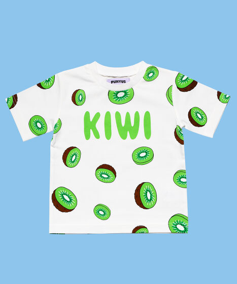 フード総柄Tシャツ（TOMATO KIWI RENNYU）[品番：PNYW0003843