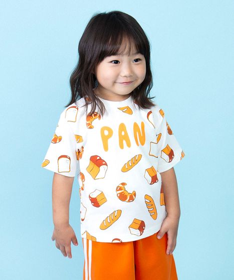 キッズフード総柄Tシャツ[商品：PNK24SS-001] - PUNYUS Online Store