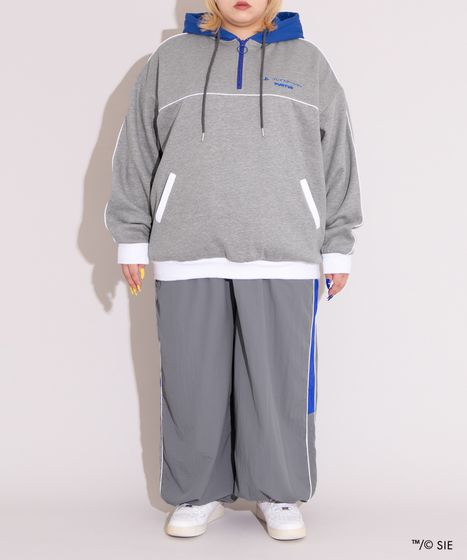 Playstation裏起毛ハーフジッププルパーカー[商品：PNPS25AW-005