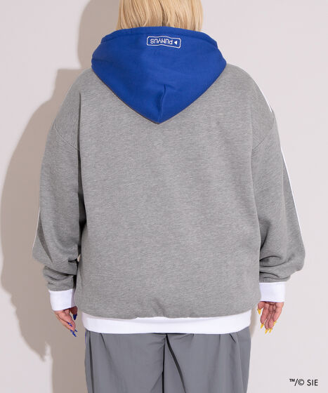 Playstation裏起毛ハーフジッププルパーカー[商品：PNPS25AW-005