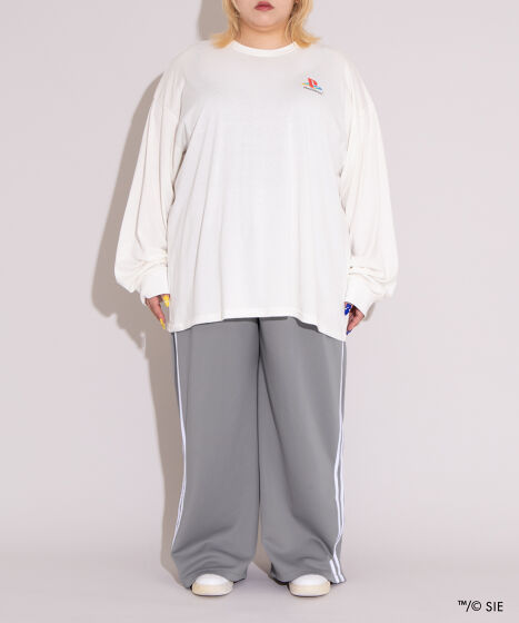 BODYSONG. ジャージ　パンツ BODYSONG.】PIGMENT-DYED DISTRESSED TRACK TROUSERS