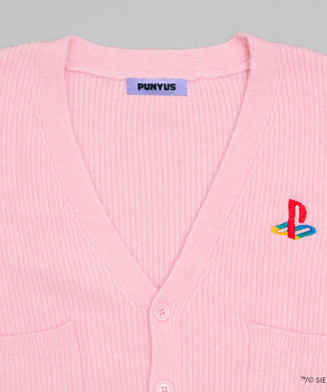 PS ポールスミス コットンカーディガン 七分袖 花柄 ワンポイント刺繍