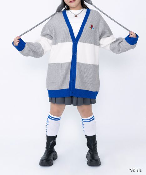 Playstationロングニットカーディガン[商品：PNPS25AW-018] - PUNYUS