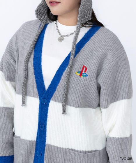 Playstationロングニットカーディガン[商品：PNPS25AW-018] - PUNYUS