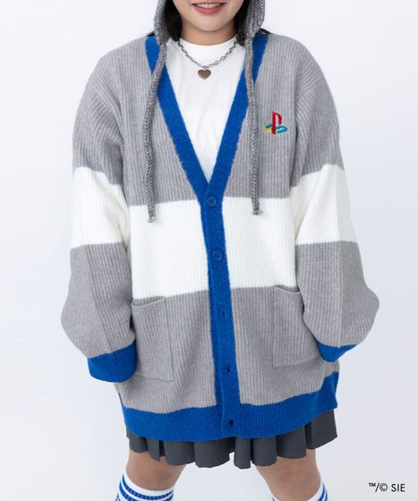 Playstationロングニットカーディガン[商品：PNPS25AW-018] - PUNYUS