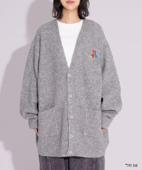 Playstationロングニットカーディガン[商品：PNPS25AW-018] - PUNYUS