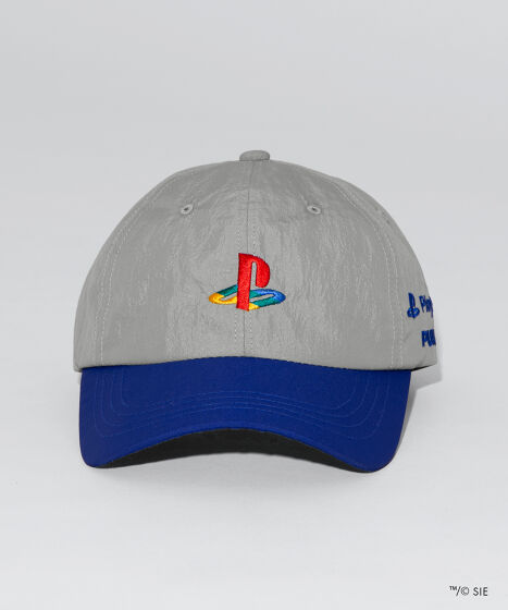PlayStation ロゴ刺繍 スナップバックキャップ レア PlayStation 刺繍 プレステ 帽子 キャップ 白 スナップ