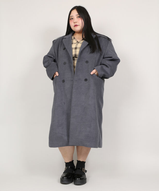 ダブルブレストロングコート 商品 Pn19aw 031 Punyus Online Store 公式通販