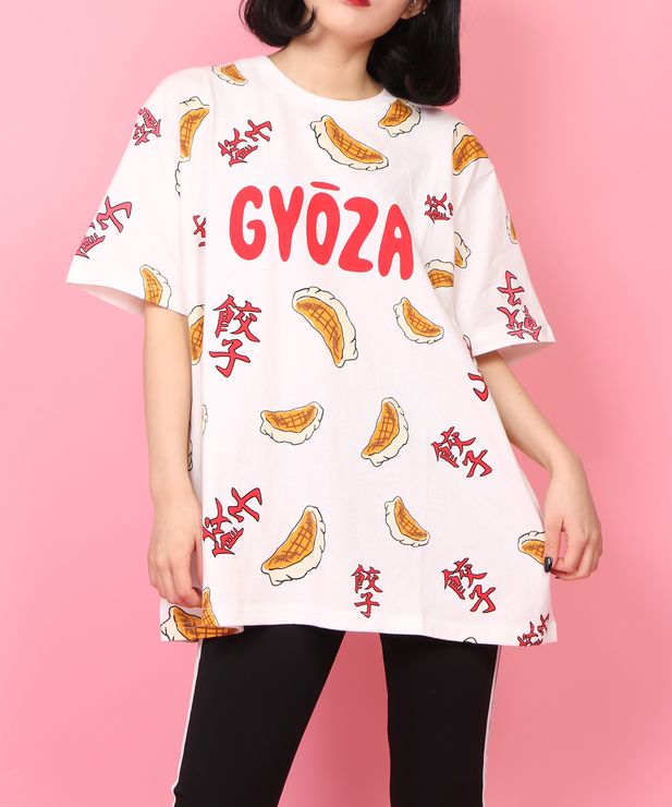 フード総柄tシャツ Gyoza Sabakan 商品 Pn19aw 104r Punyus Online Store 公式通販