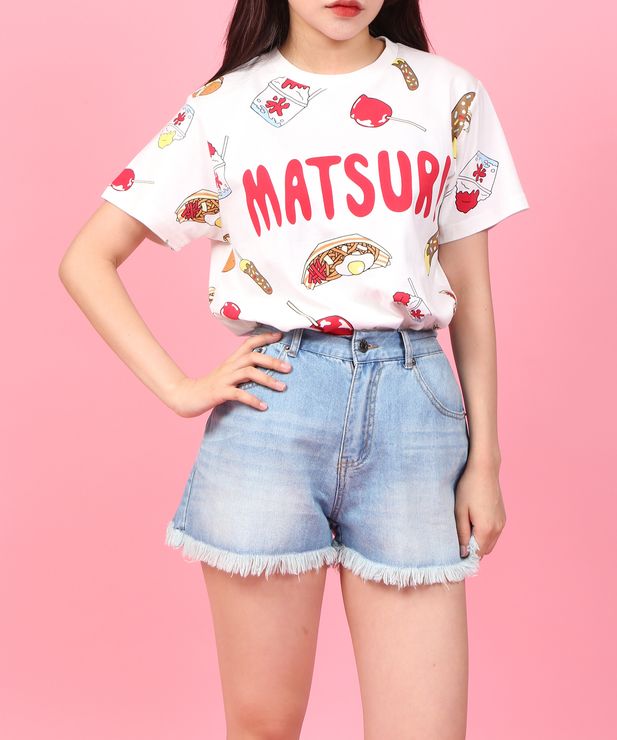 祭り総柄Tシャツ[商品：PN21SS-123] - PUNYUS 