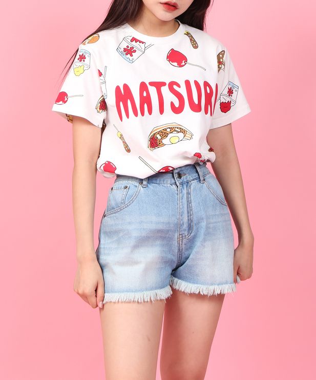 祭り総柄Tシャツ[商品：PN21SS-123] - PUNYUS 