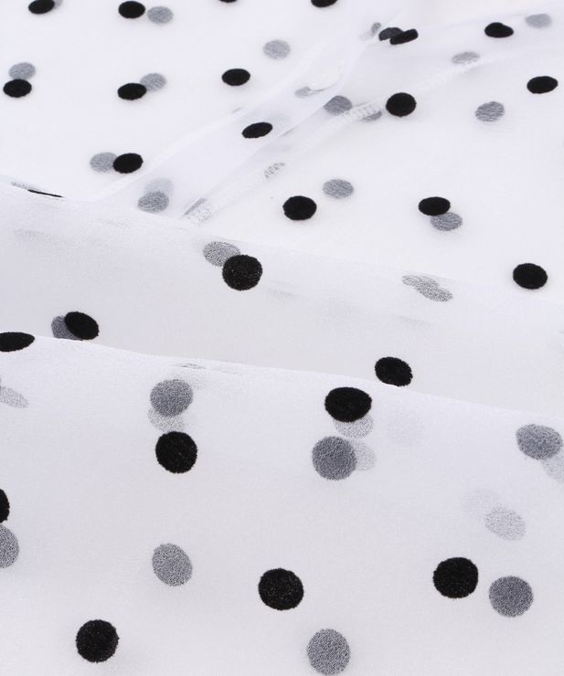 ドット柄シースルーシャツ 商品 Pnss 110 Punyus Online Store 公式通販