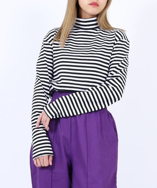 ボーダーハイネックロンｔ 商品 Pn21aw 058 Punyus Online Store 公式通販