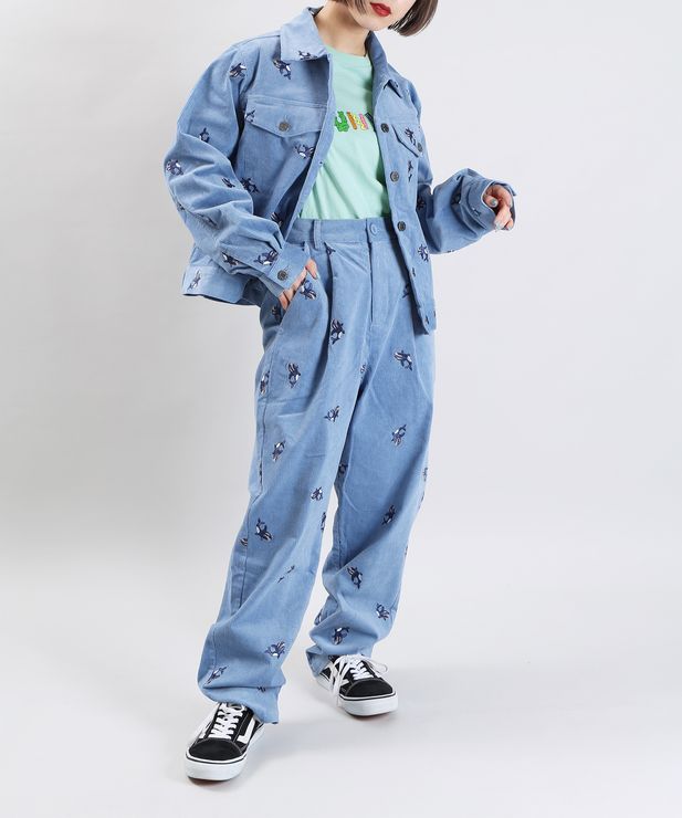 フレンズ刺繍コーデュロイジャケット 商品 Pn21ss 005 Punyus Online Store 公式通販