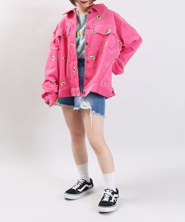 野菜刺繍コーデュロイジャケット 商品 Pn21ss 006 Punyus Online Store 公式通販