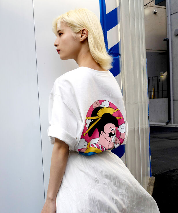 芸者ビッグTシャツ[商品：PN23SS-053] - PUNYUS Online Store / 公式通販