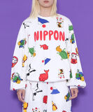 PUNYUS ミントグリーン スウェット 10th rabbitビッグスウェット[品番：PNYW0004699]｜PUNYUS